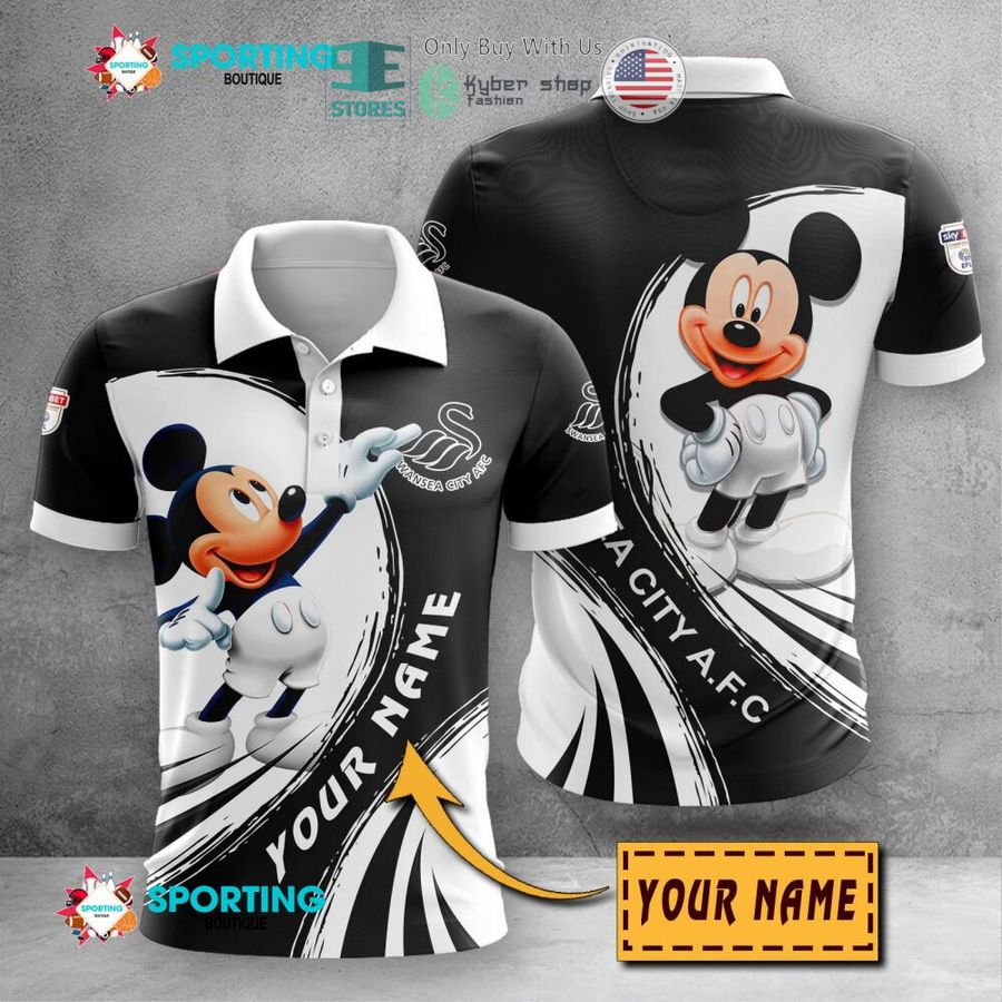 personalized mickey mouse swansea city a f c 3d shirt hoodie 1 83656