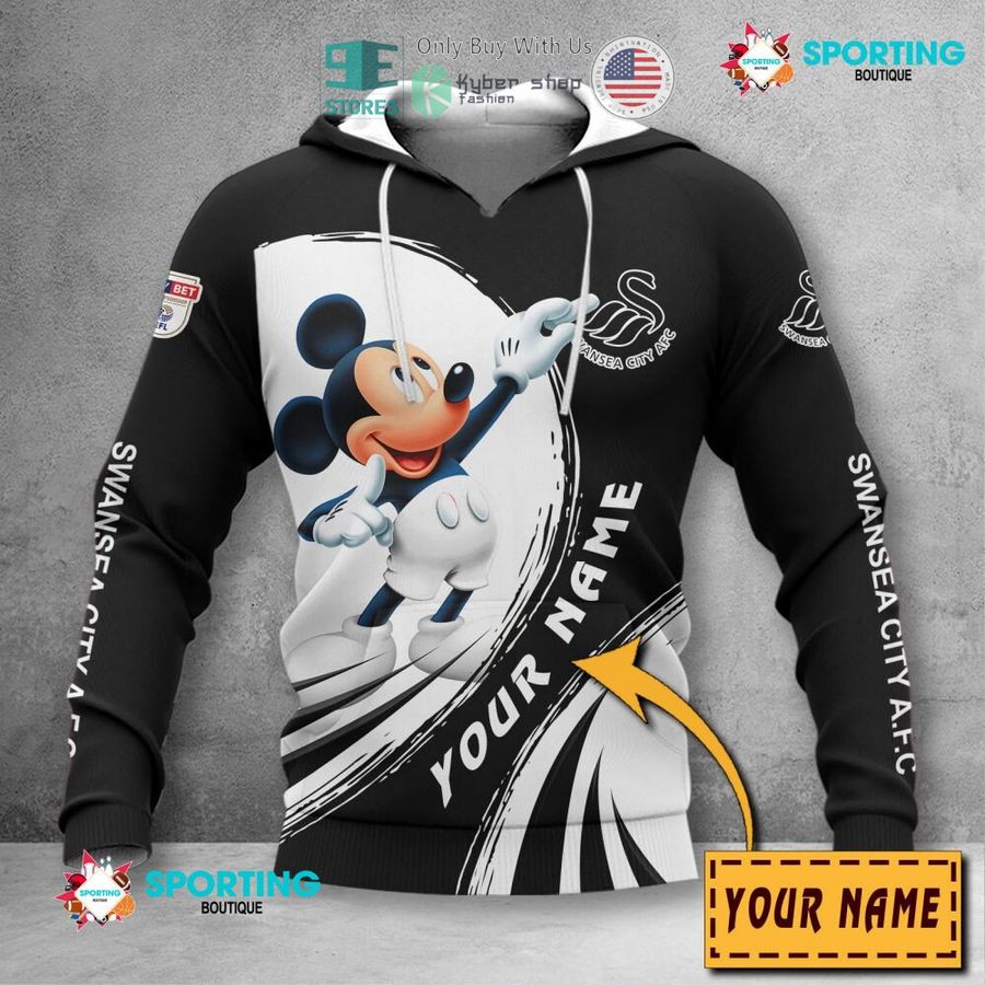 personalized mickey mouse swansea city a f c 3d shirt hoodie 2 99865