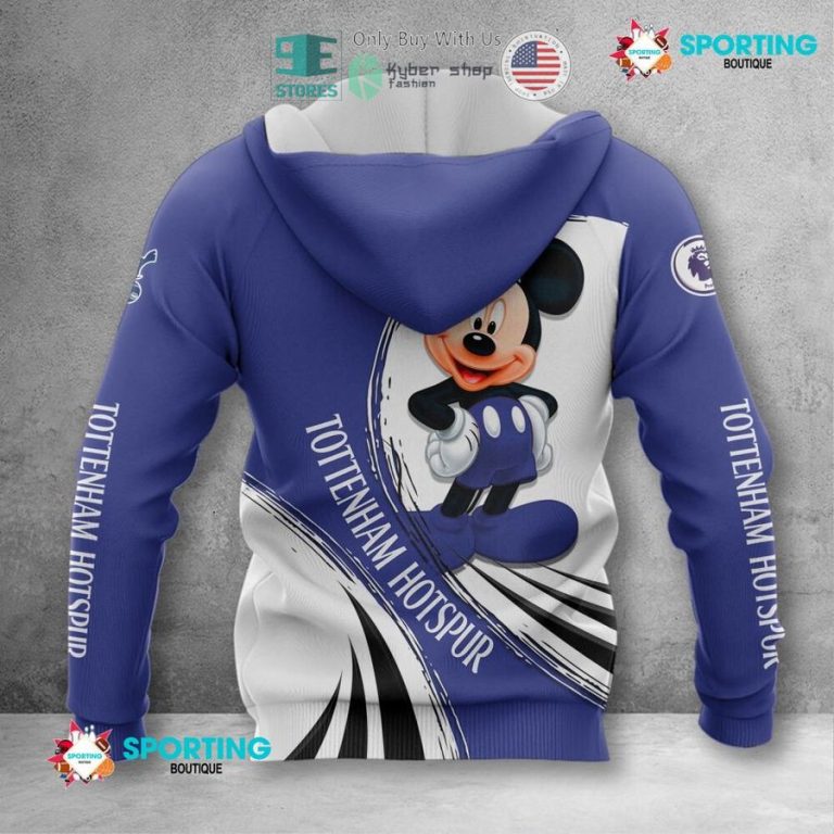 personalized mickey mouse tottenham hotspur f c 3d shirt hoodie 3 33688