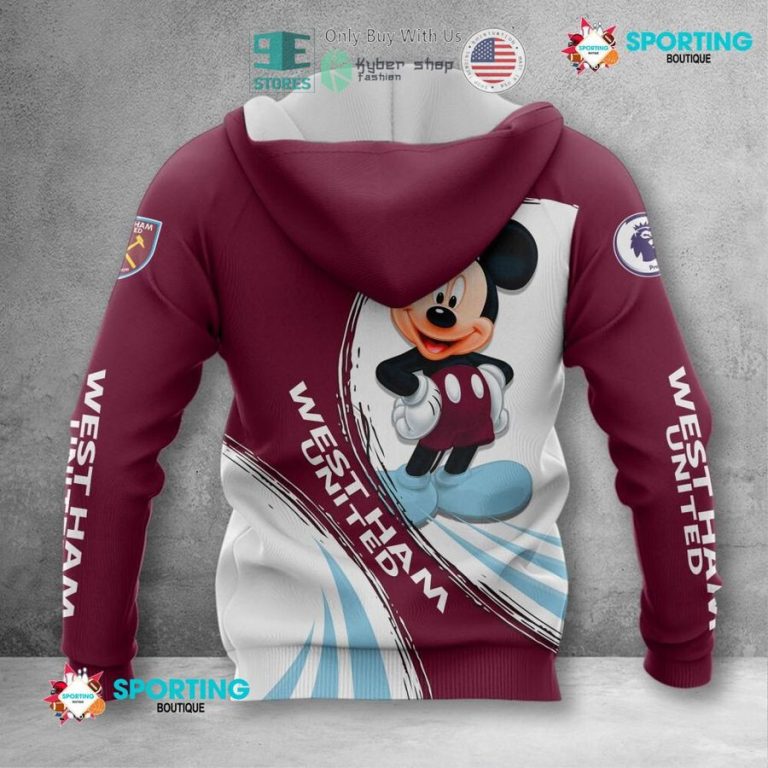 personalized mickey mouse west ham united f c 3d shirt hoodie 3 94408