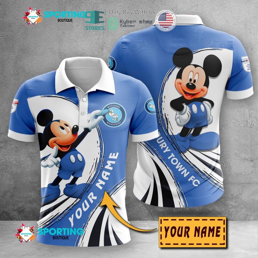 personalized mickey mouse wycombe wanderers f c 3d shirt hoodie 1 40524