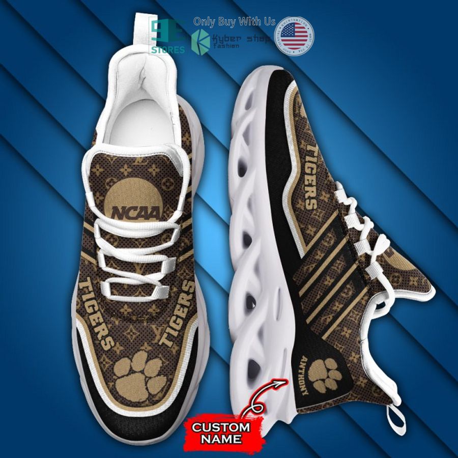 personalized ncaa clemson tigers louis vuitton max soul shoes 2 41689