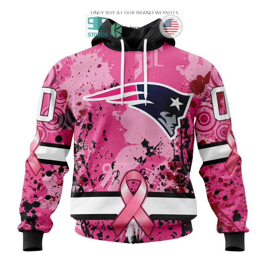 personalized new england patriots breast cancer awareness 3d shirt hoodie 1 69698