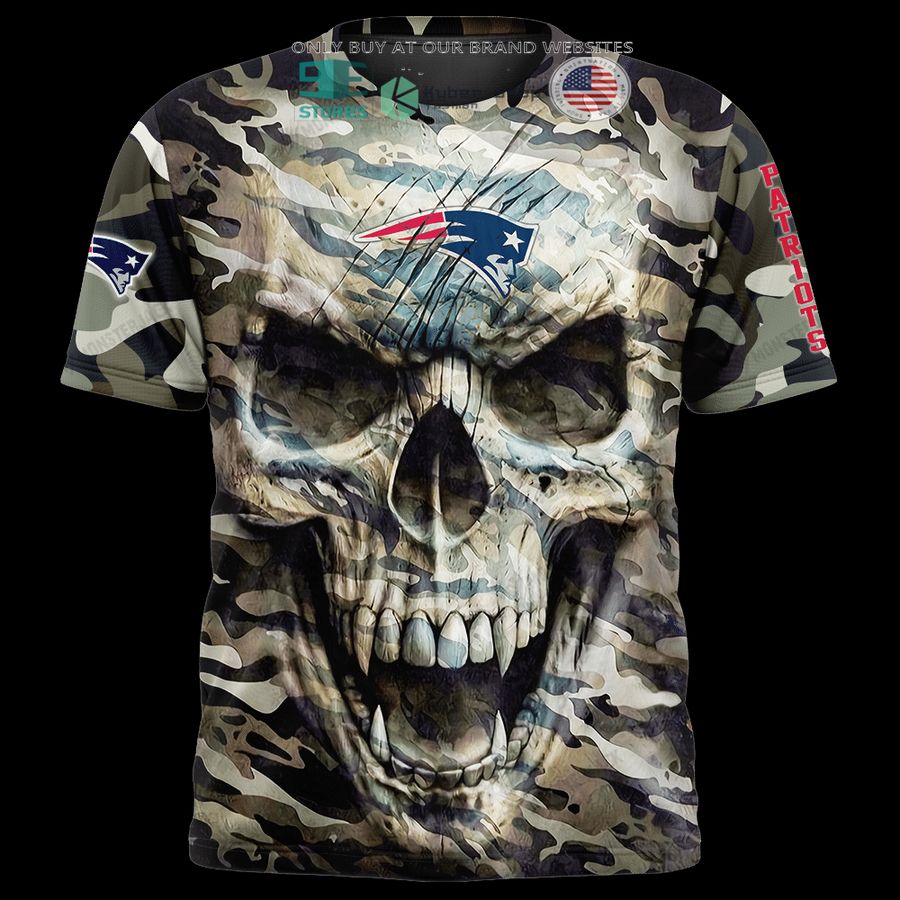 personalized new england patriots skull camo 3d shirt hoodie 1 19560