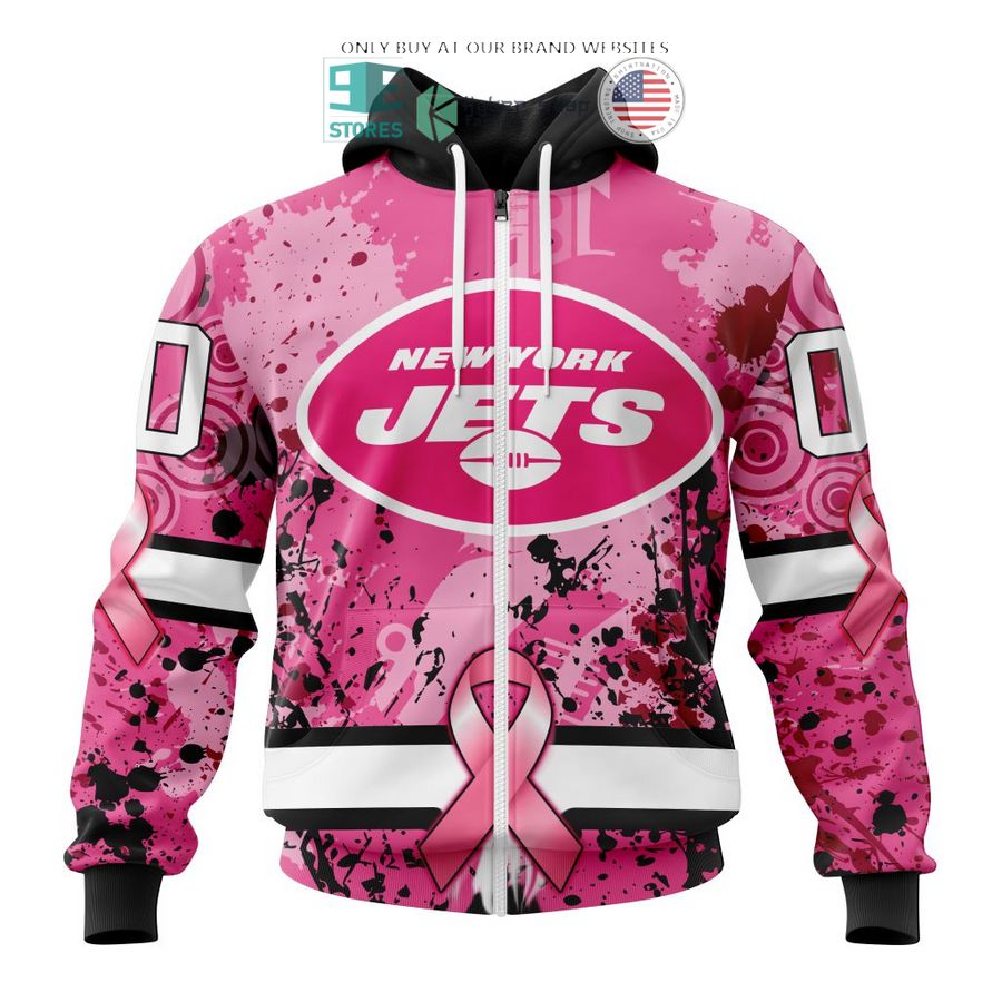personalized new york jets breast cancer awareness 3d shirt hoodie 2 75053