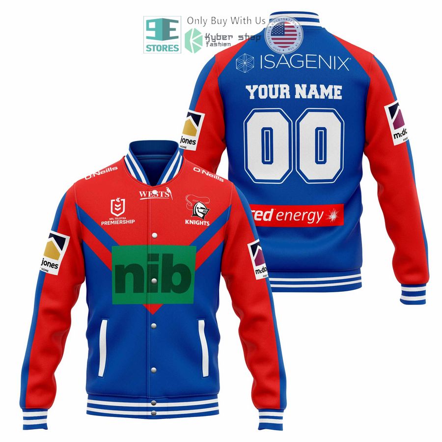 personalized newcastle knights nib baseball jacket 1 50727