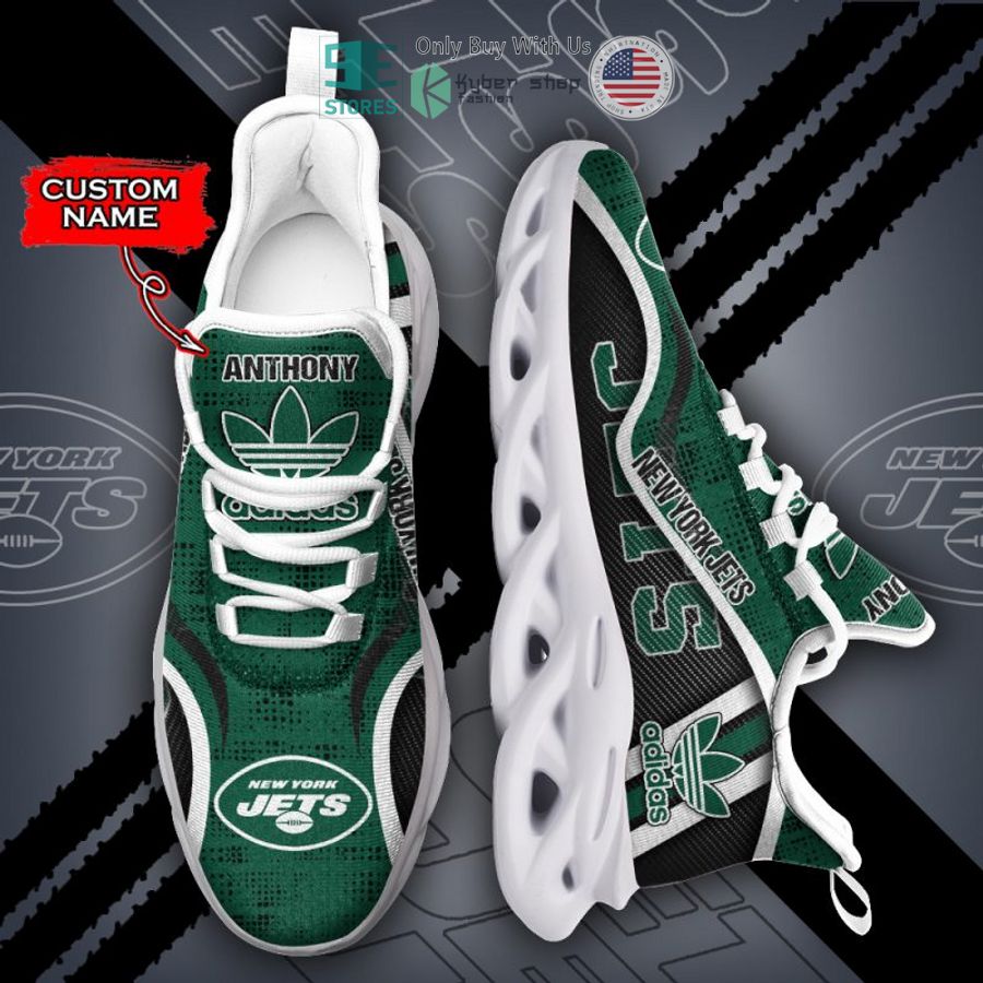 personalized nfl adidas new york jets max soul shoes 2 52462