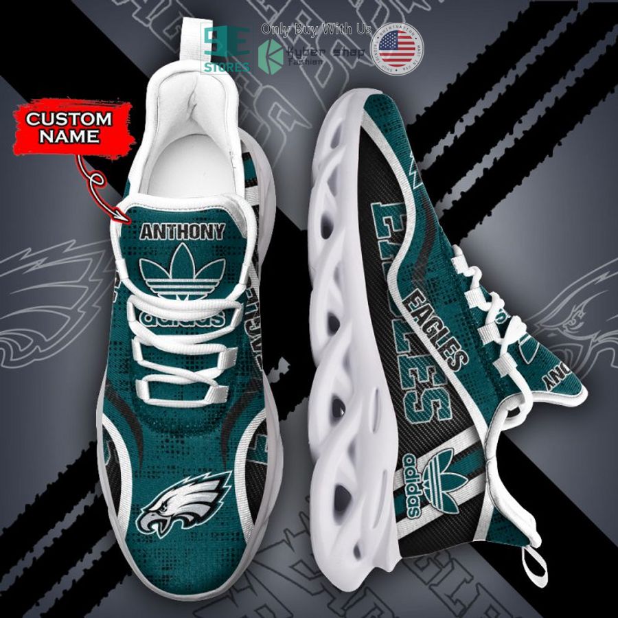 personalized nfl adidas philadelphia eagles max soul shoes 2 13322