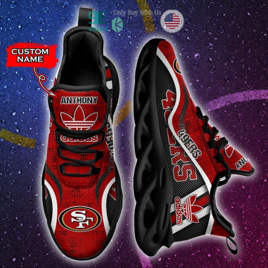 personalized nfl adidas san francisco 49ers max soul shoes 1 49361