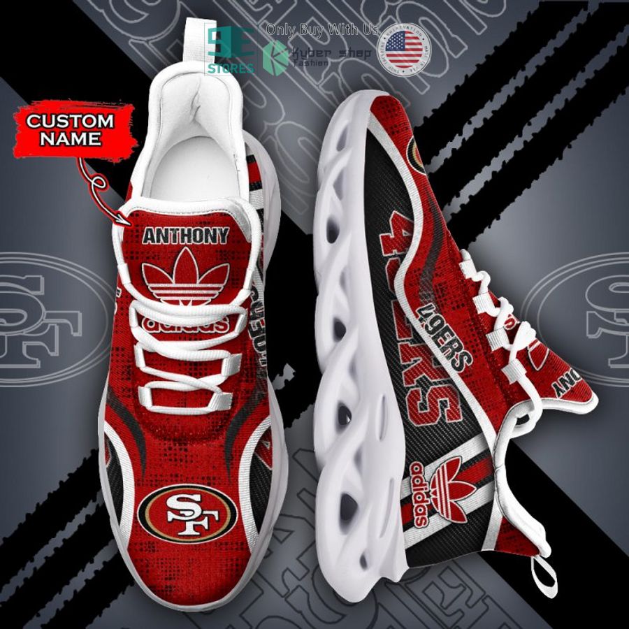 personalized nfl adidas san francisco 49ers max soul shoes 2 25531