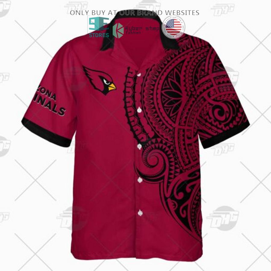 personalized nfl arizona cardinals polynesian tattoo hawaiian shirt 2 11705