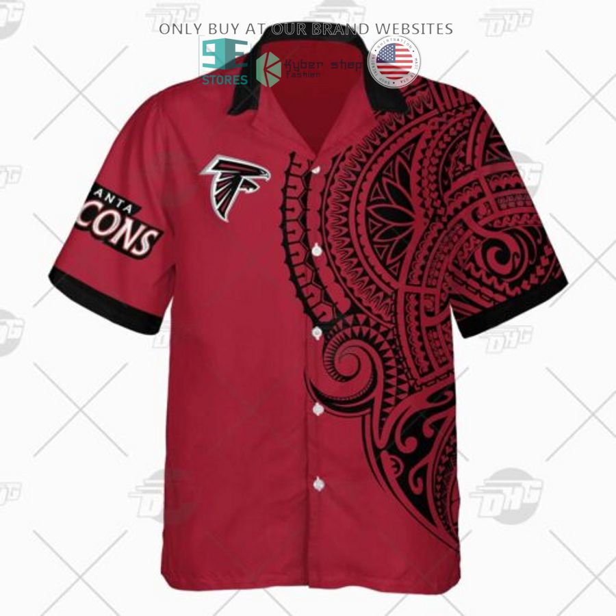 personalized nfl atlanta falcons polynesian tattoo hawaiian shirt 2 7779