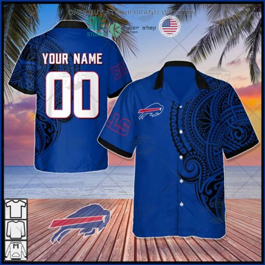 personalized nfl buffalo bills polynesian tattoo hawaiian shirt 1 6260