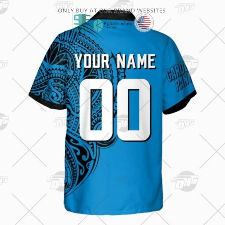 personalized nfl carolina panthers polynesian tattoo hawaiian shirt 3 47433