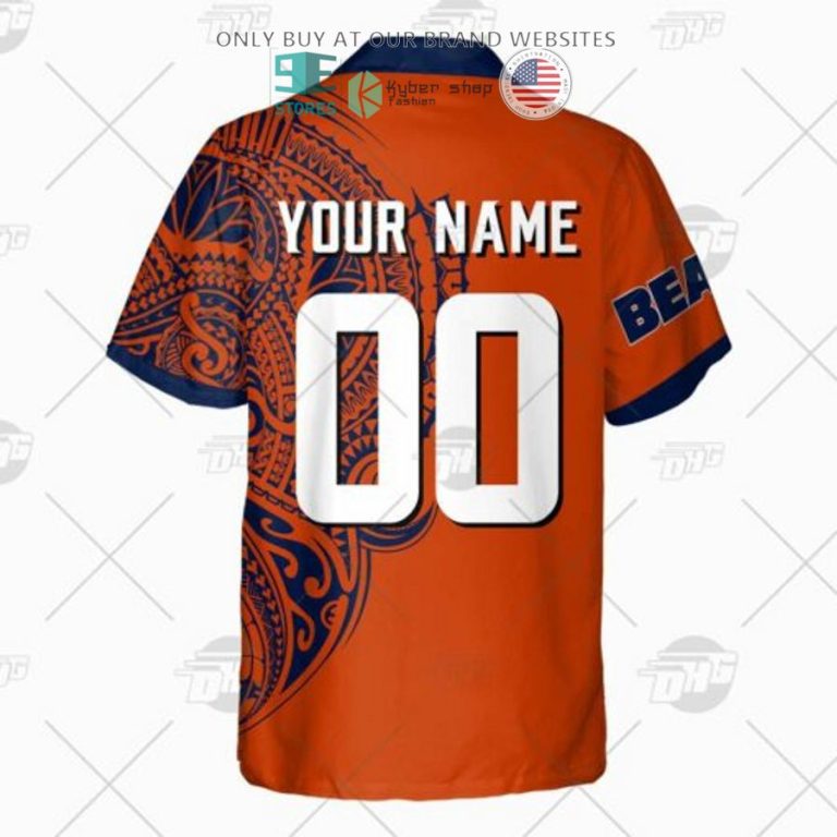 personalized nfl chicago bears polynesian tattoo hawaiian shirt 3 96547