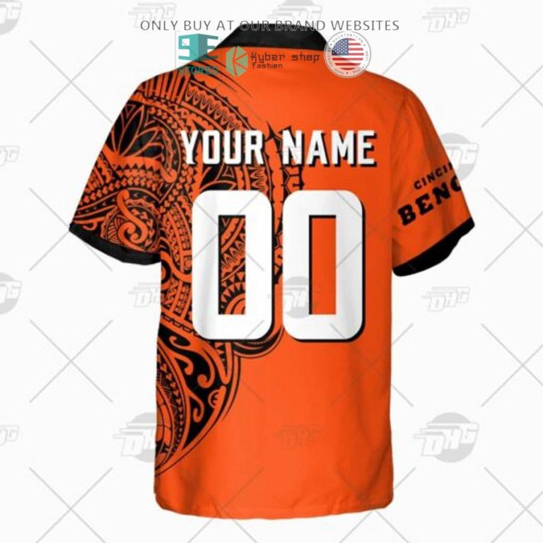 personalized nfl cincinnati bengals polynesian tattoo hawaiian shirt 3 94895