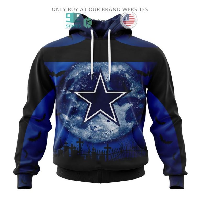 personalized nfl dallas cowboysls halloween moon 3d shirt hoodie 1 8670