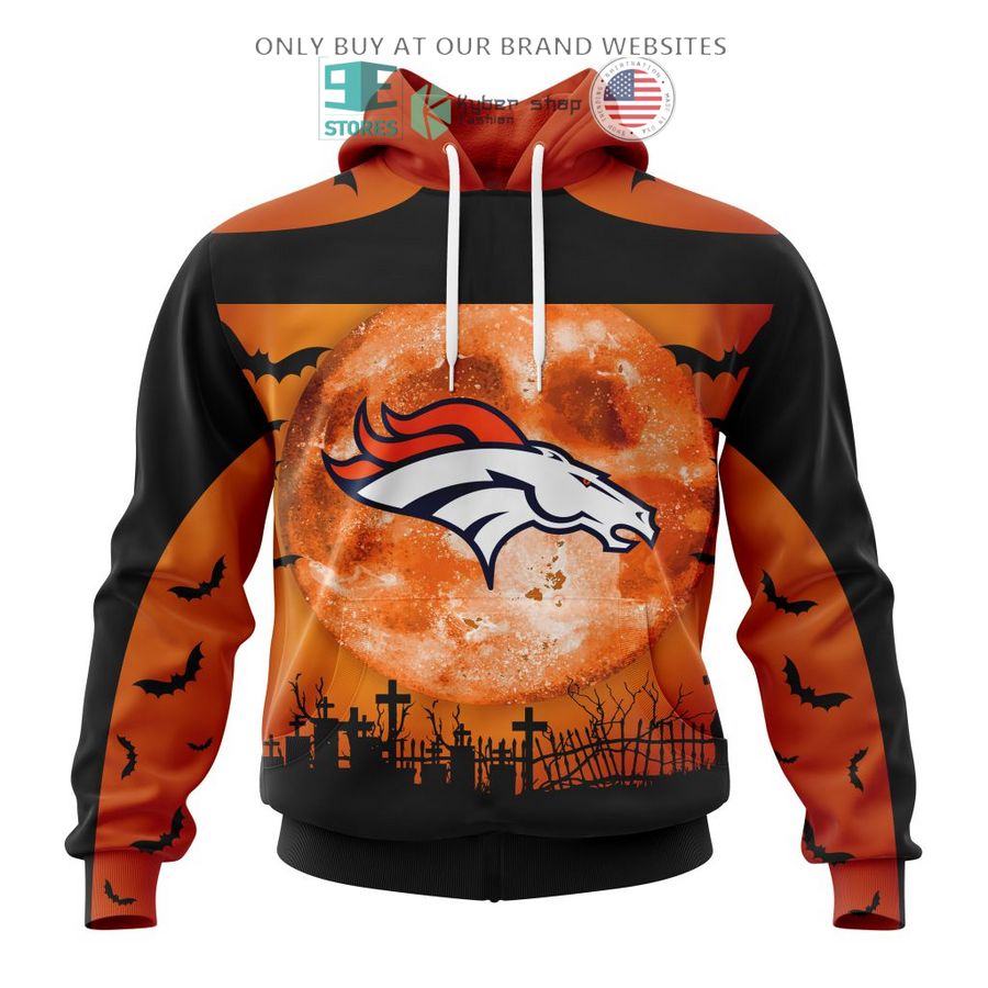 personalized nfl denver broncos halloween moon 3d shirt hoodie 1 10148