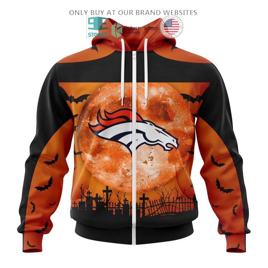 personalized nfl denver broncos halloween moon 3d shirt hoodie 2 88322
