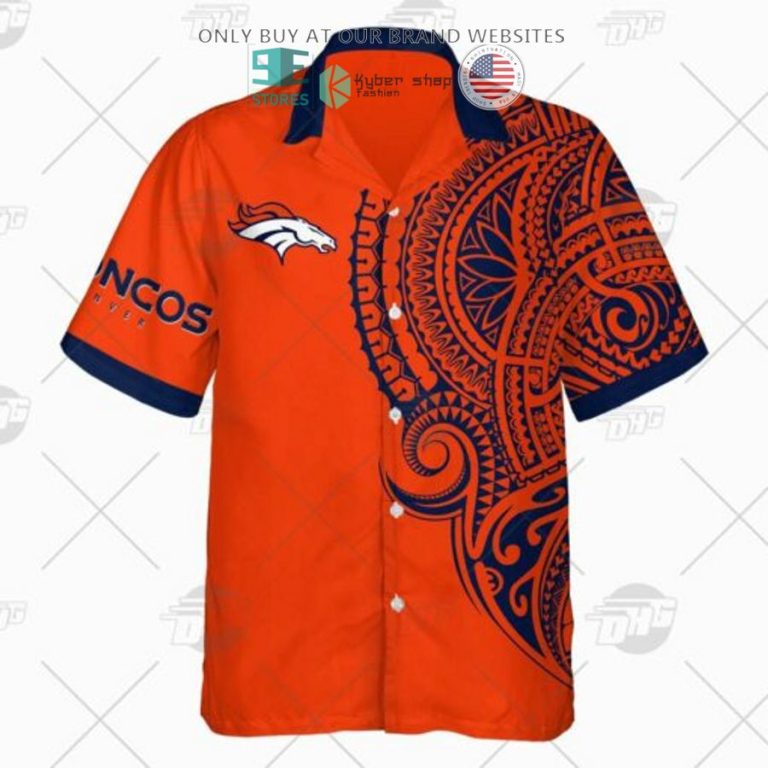 personalized nfl denver broncos polynesian tattoo hawaiian shirt 2 85141