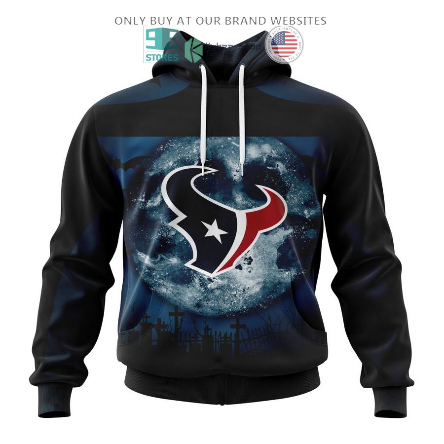personalized nfl houston texans halloween moon 3d shirt hoodie 1 2271