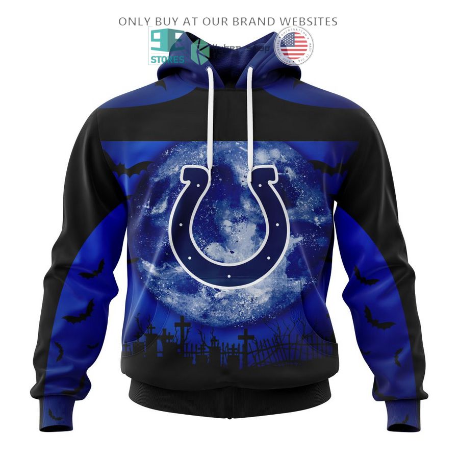 personalized nfl indianapolis colts halloween moon 3d shirt hoodie 1 18684