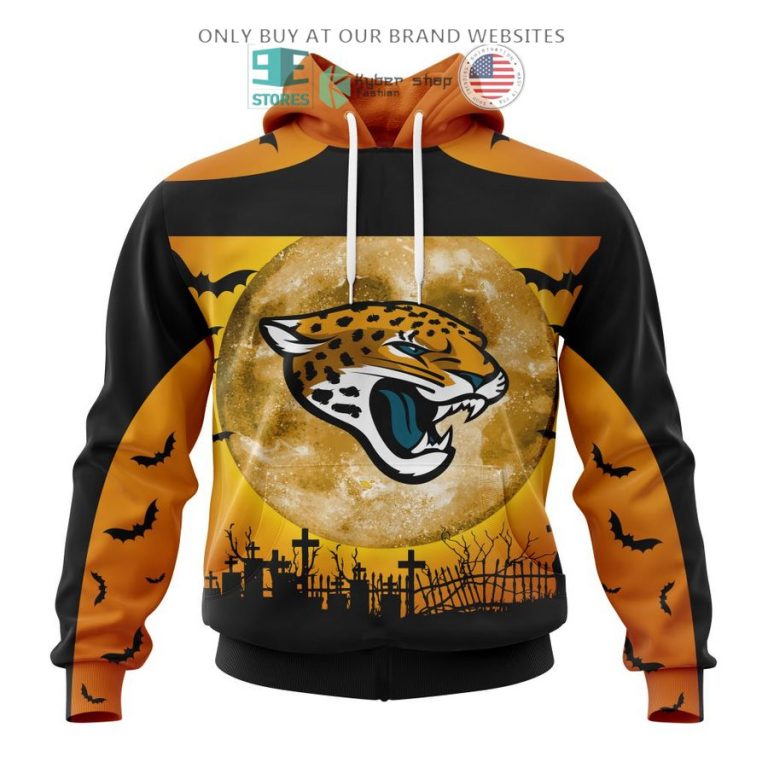 personalized nfl jacksonville jaguars halloween moon 3d shirt hoodie 1 53102