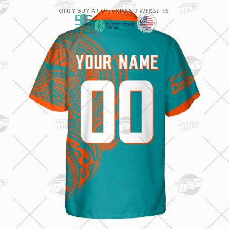 personalized nfl miami dolphins polynesian tattoo hawaiian shirt 3 65841