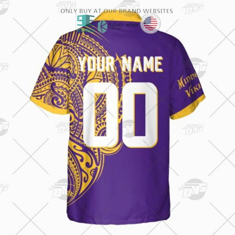 personalized nfl minnesota vikings polynesian tattoo hawaiian shirt 3 65518