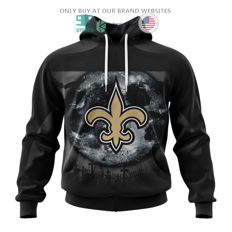 personalized nfl new orleans saints halloween moon 3d shirt hoodie 1 77361