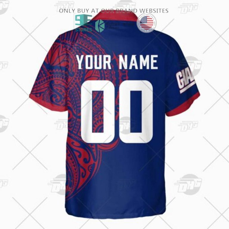 personalized nfl new york giants polynesian tattoo hawaiian shirt 3 6327