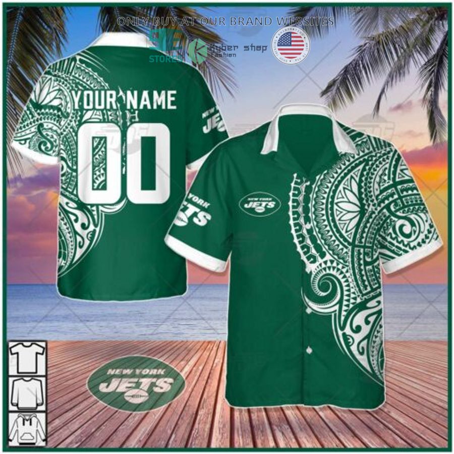 personalized nfl new york jets polynesian tattoo hawaiian shirt 1 99943