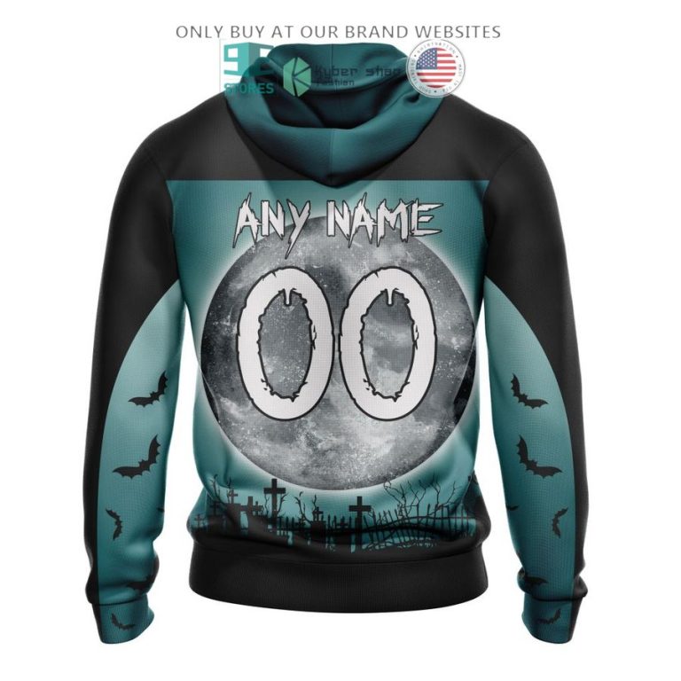 personalized nfl philadelphia eagles halloween moon 3d shirt hoodie 3 37909