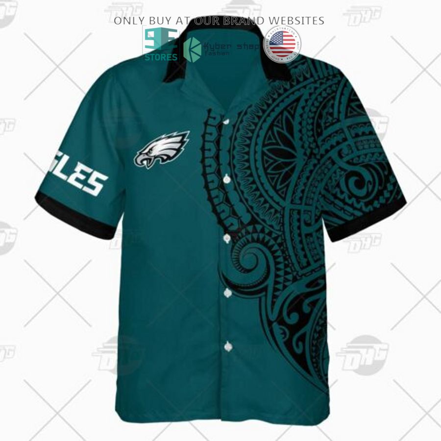 personalized nfl philadelphia eagles polynesian tattoo hawaiian shirt 2 99702