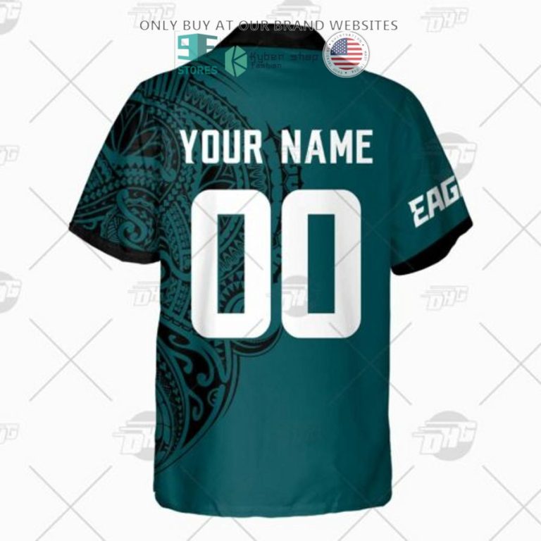 personalized nfl philadelphia eagles polynesian tattoo hawaiian shirt 3 68175