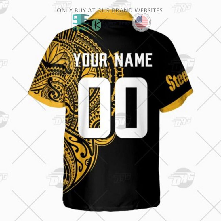 personalized nfl pittsburgh steelers polynesian tattoo hawaiian shirt 3 83789