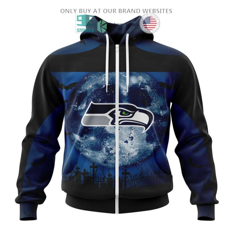 personalized nfl seattle seahawks halloween moon 3d shirt hoodie 2 69505