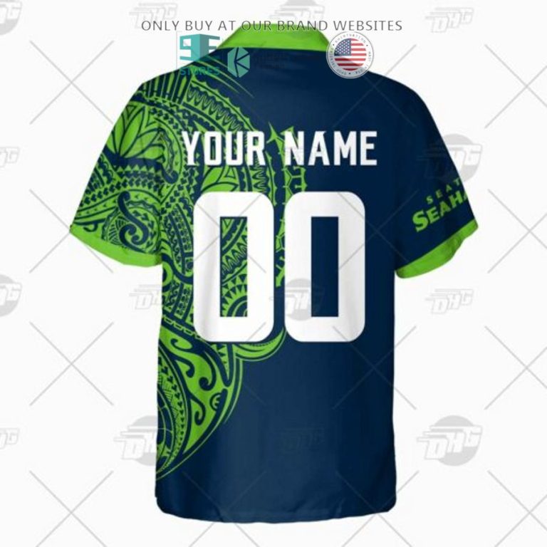 personalized nfl seattle seahawks polynesian tattoo hawaiian shirt 3 35998