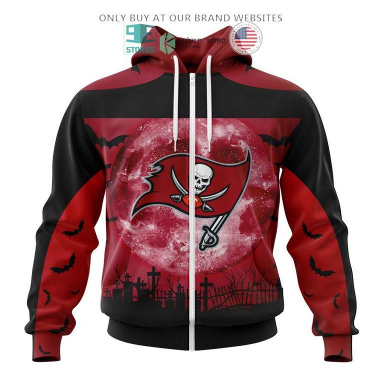 personalized nfl tampa bay buccaneers halloween moon 3d shirt hoodie 2 61582