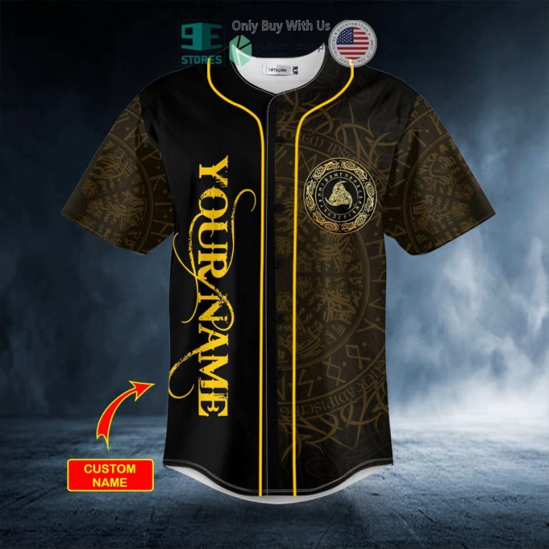 personalized norse valknut viking tattoo custom baseball jersey 2 76601