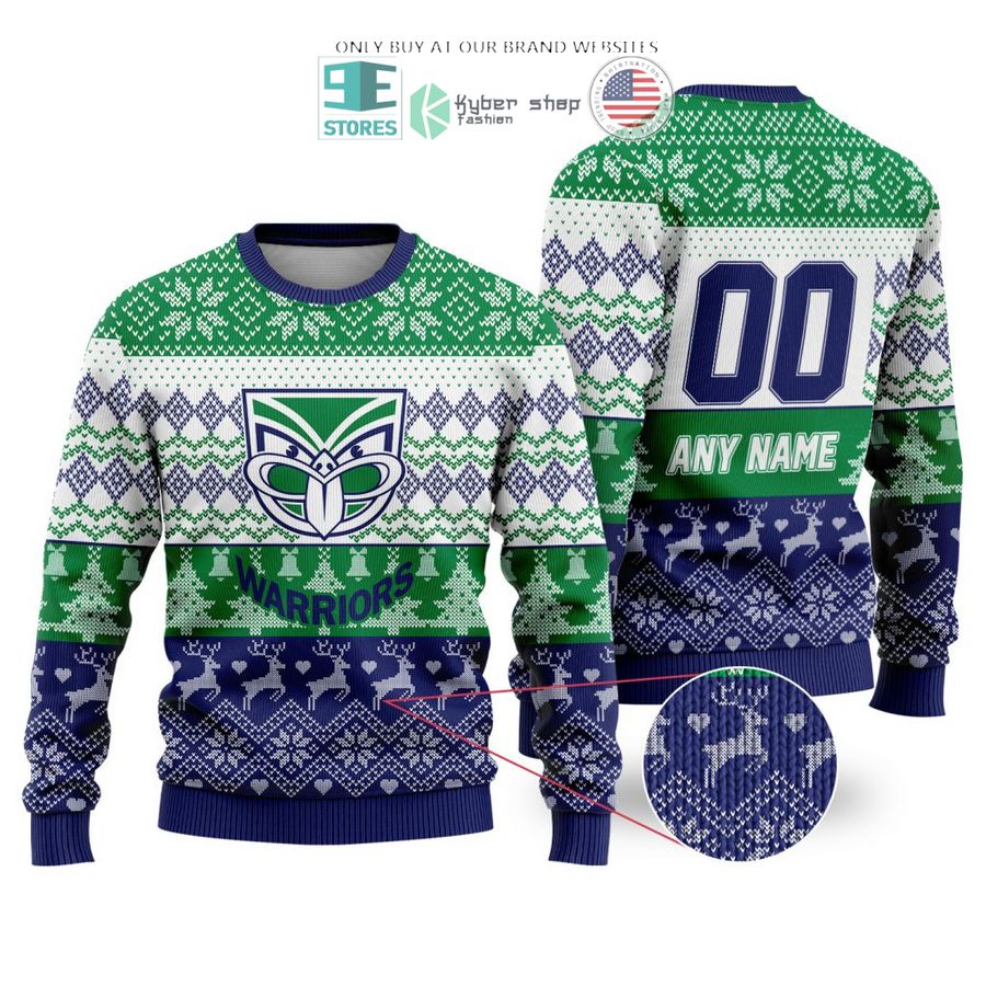 personalized nrl new zealand warriors christmas sweater sweatshirt 1 8125