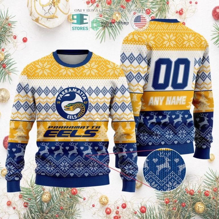 personalized nrl parramatta eels christmas sweater sweatshirt 2 52860