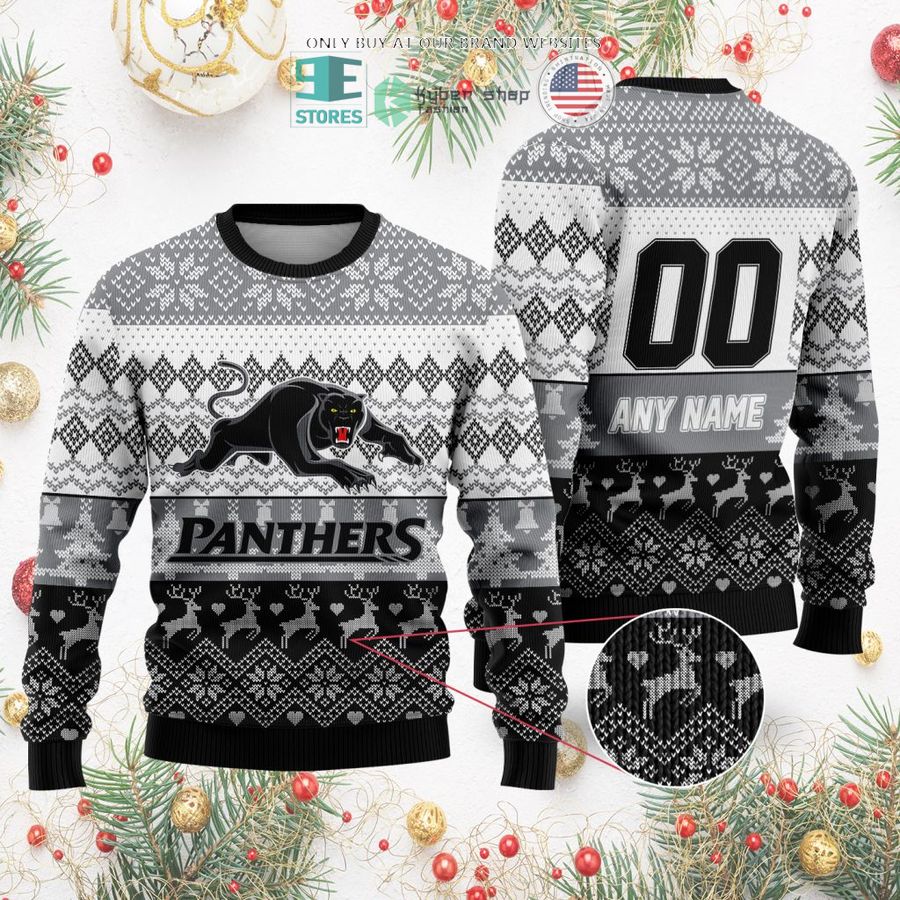 personalized nrl penrith panthers christmas sweater sweatshirt 2 37775