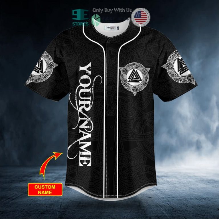 personalized odin king viking white tattoo custom baseball jersey 3 3111