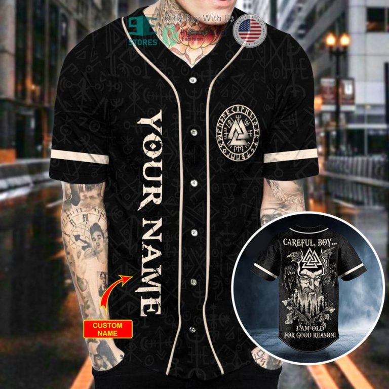 personalized old for good reason viking custom baseball jersey 2 15732