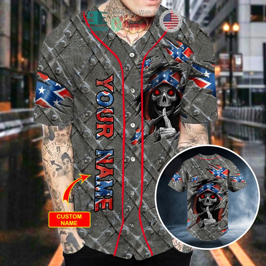 personalized patriotism csa us flag shh skull custom baseball jersey 2 68378