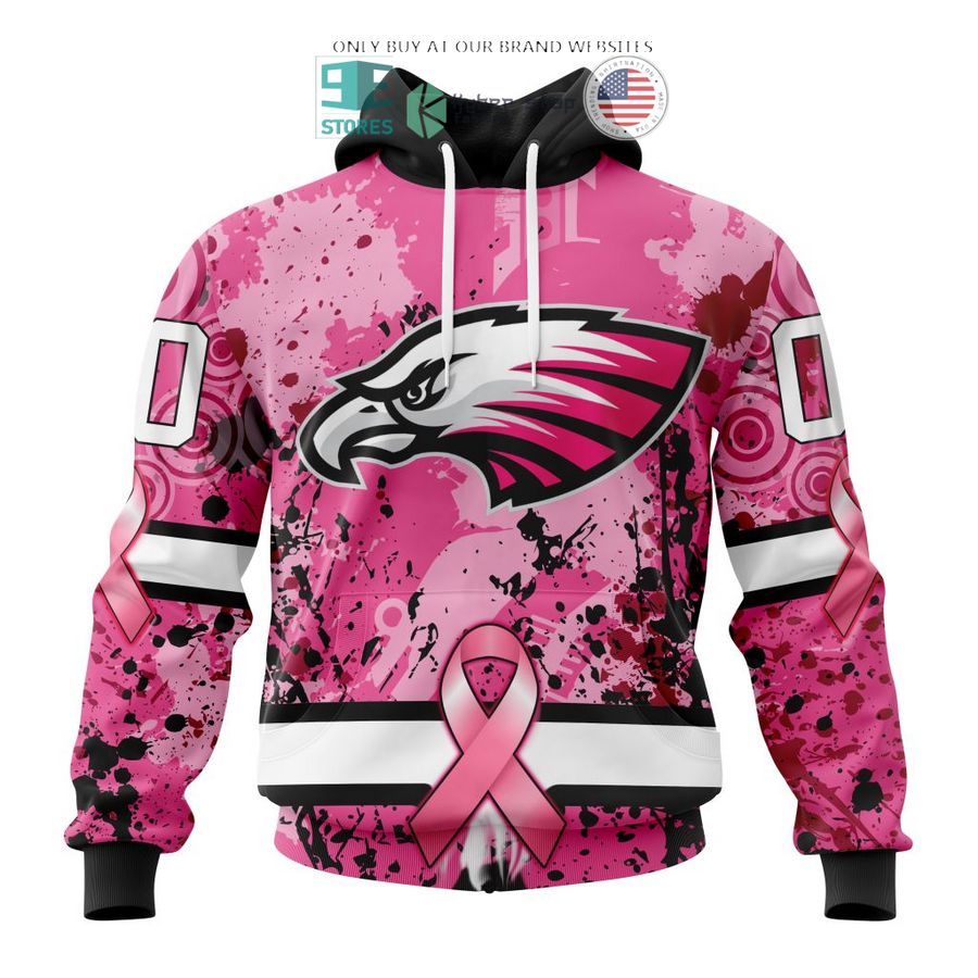 personalized philadelphia eagles breast cancer awareness 3d shirt hoodie 1 61212