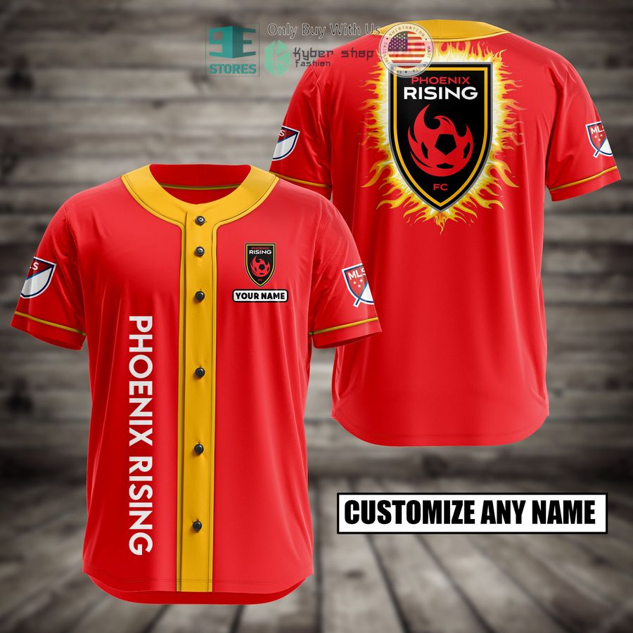 personalized phoenix rising custom baseball jersey 1 55114