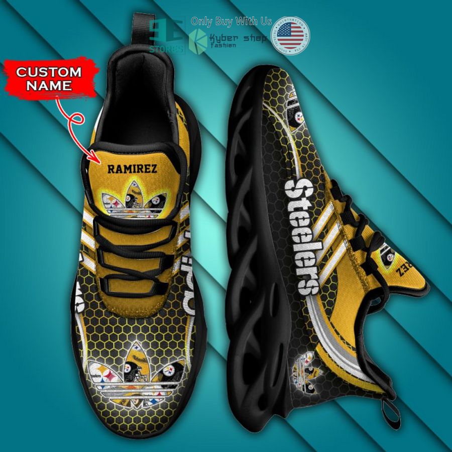 personalized pittsburgh steelers adidas max soul shoes 1 49914