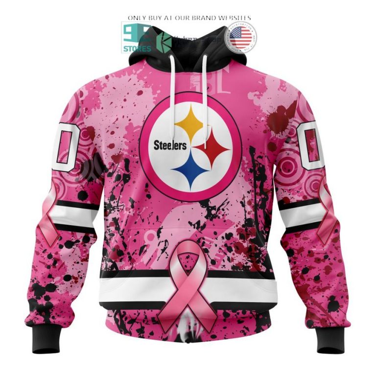 personalized pittsburgh steelers breast cancer awareness 3d shirt hoodie 1 16614